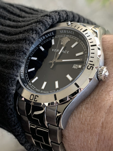 Versace VE3A00620 นาฬิกาผู้ชาย Hellenyium Quartz Men's Watch