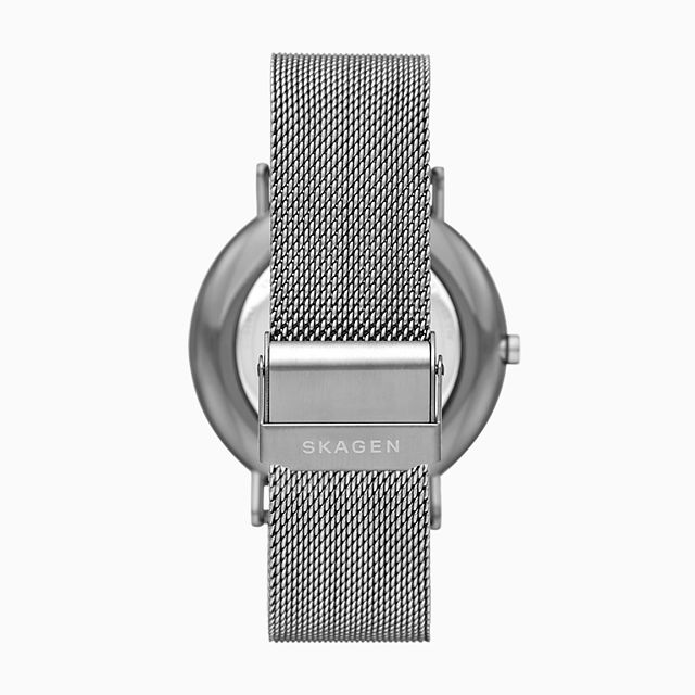 Skagen SKW6549 นาฬิกาผู้ชาย Signatur Gunmetal Steel-Mesh Quartz Men's Watch