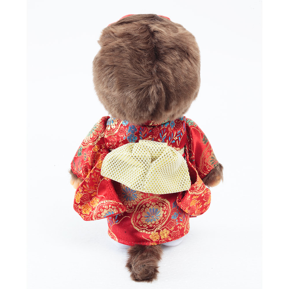 [PRE-ORDER] ตุ๊กตา ม่อนชิชิ กิโมโน สีแดง Size S ม่อนชิชิจัง Monchhichi 14 x 8 x 21 cm นำเข้าจากญี่ปุ่น オリジナル お着物モンチッチ 女の子（赤）IPM-11-Z