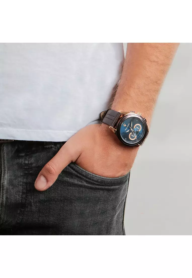 Maserati R8871612024 นาฬิกาผู้ชาย Traguardo Chronograph Quartz Men's Watch