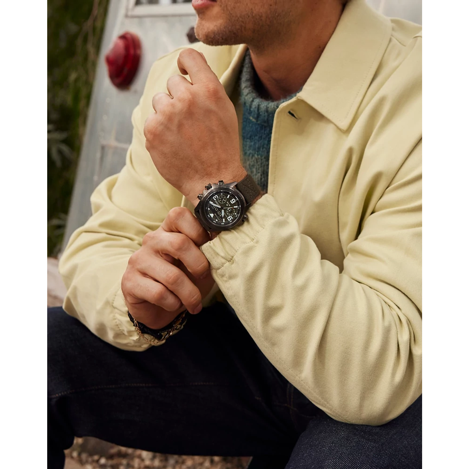 Citizen JV1005-02W นาฬิกาผู้ชาย Promaster Land U822 Eco-Drive Men's Watch