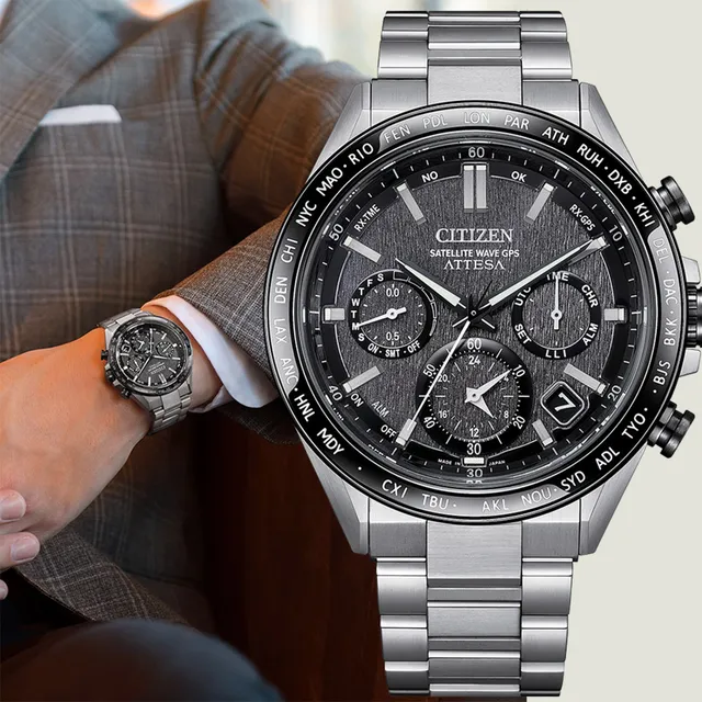 Citizen CC4058-67X นาฬิกาผู้ชาย Attesa Super Titanium™ / Satellite Timekeeping Eco-Drive Men's Watch