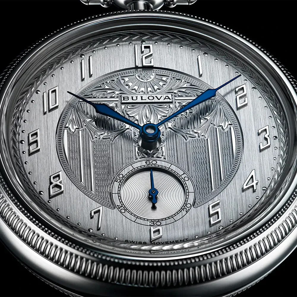 Bulova 96A325 นาฬิกาพก Bulova Archive Series Art Deco 150th Anniversary Pocket Watch Swiss Limited Edition of 350 Pcs.
