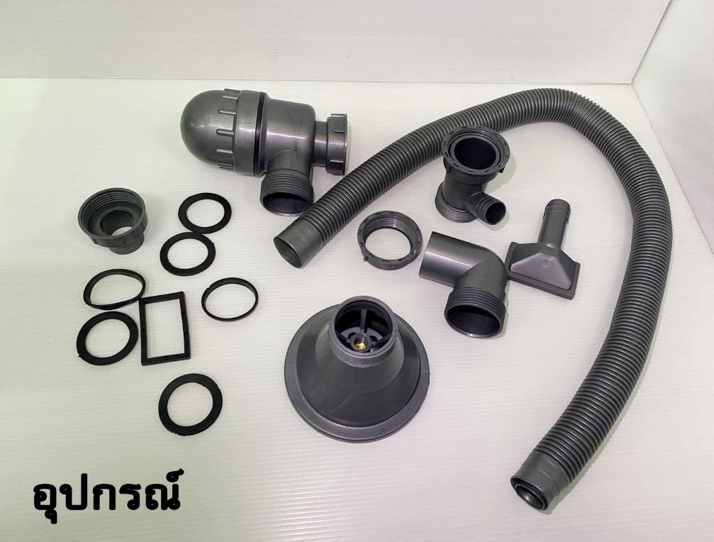 Vegarr อ่างซิงค์ 1 หลุม + สะดือ B (ไม่พัก) อ่างล้างจาน รุ่น D6048 ของแท้ 100%