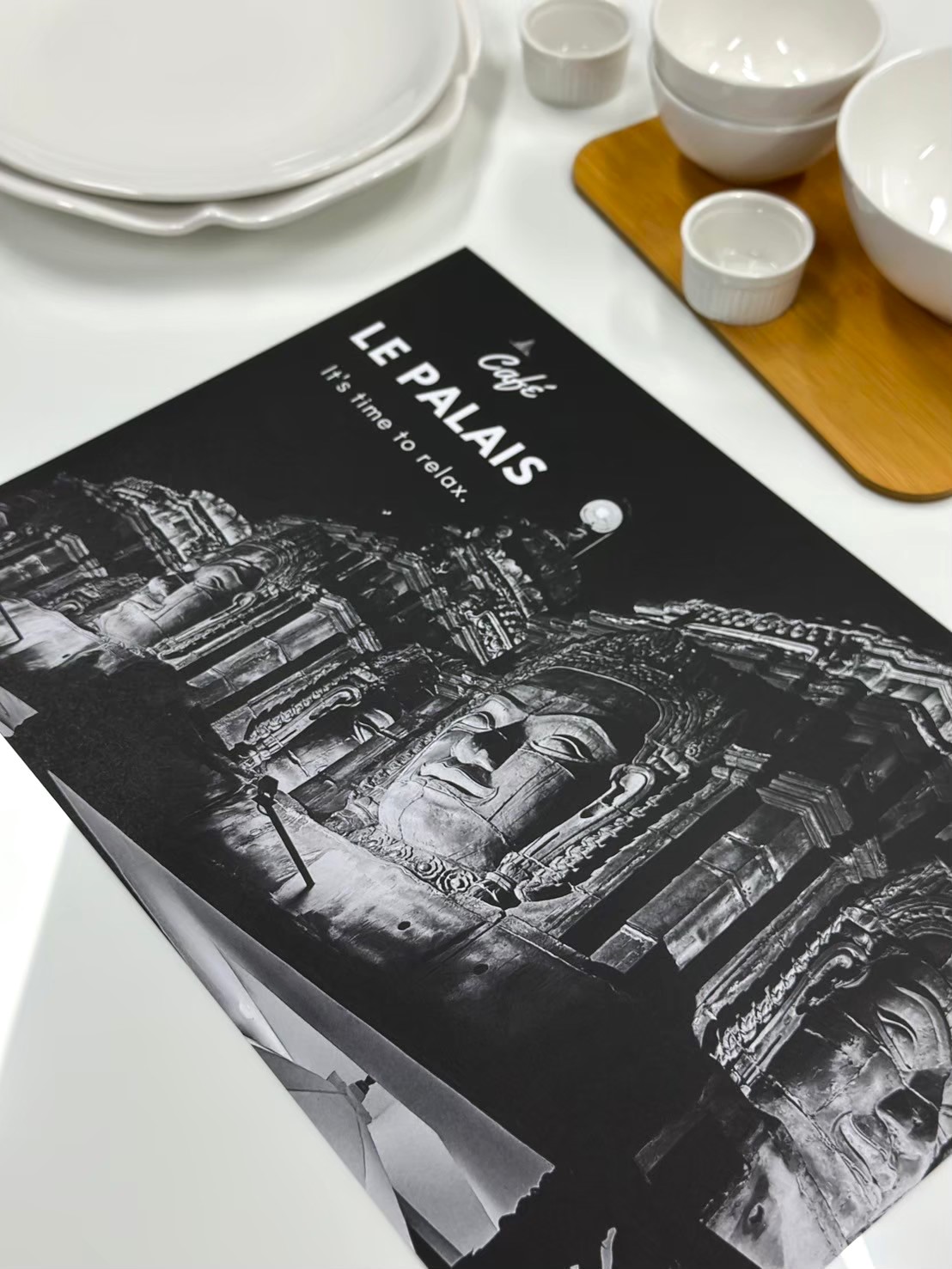 ผลงาน กระดาษรองจานพิมพ์โลโก้