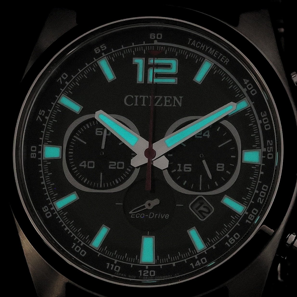 Citizen CA4640-09A นาฬิกาผู้ชาย Chrono Active Eco-Drive Men's Watch