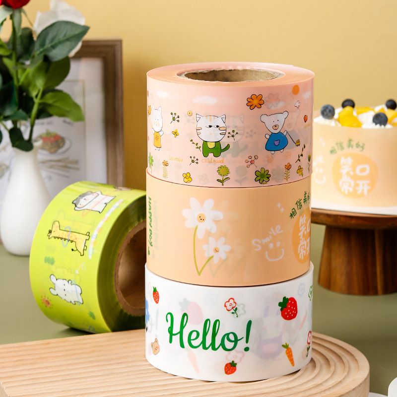 พลาสติกพันเค้ก กว้าง 8 ซม. (ตัดแบ่งขาย)