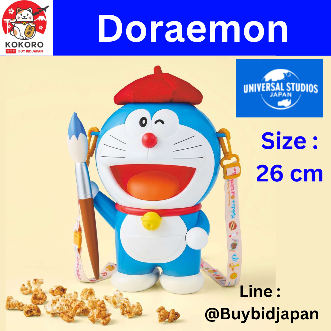 [PRE-ORDER] ถังป๊อปคอร์น โดราเอม่อน Doraemon Popcorn Bucket ของแท้จาก USJ Universal Studio Japan Nobita's Art World Tales เรื่องราวโลกแห่งภาพวาดของโนบิตะ ドラえもん ポップコーンバケツ