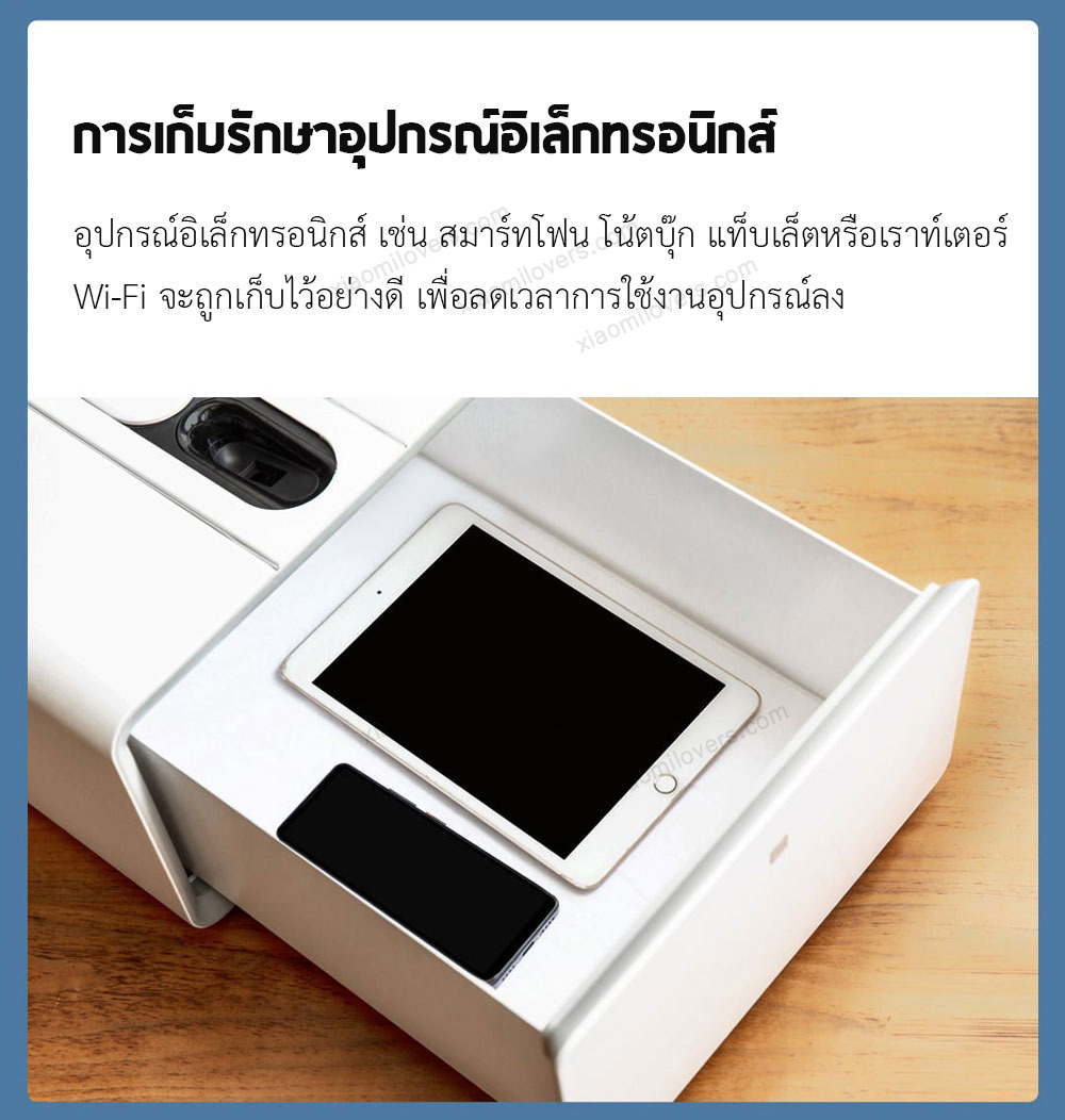 Xiaomi QIN Smart Safe Box - กล่องนิรภัยอัจฉริยะ (สีขาว บุบ มีรูป)