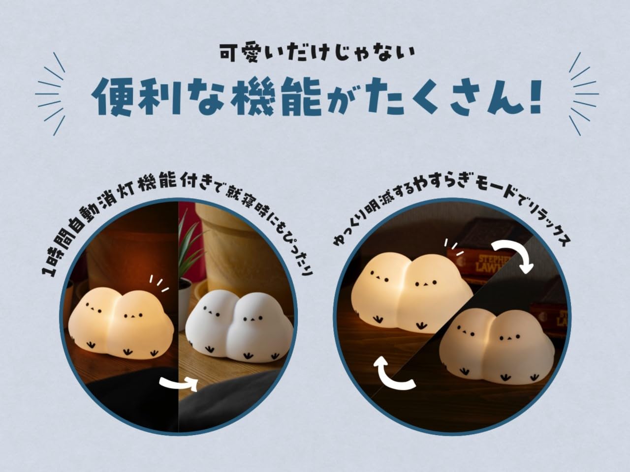 [PRE-ORDER] มินิโคมไฟ ชิมะจัง นกชิมะเอะนากะ นกฮอกไกโด Snow Fairy Shimaenaga Room Light นำเข้าจากญี่ปุ่น 雪の妖精 シマエナガお部屋ライトBOOK