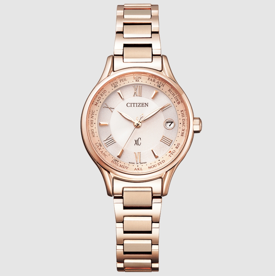 Citizen EC1164-53W นาฬิกาผู้หญิง xC Radio-Controlled Eco-Drive Titanium Women's Watch