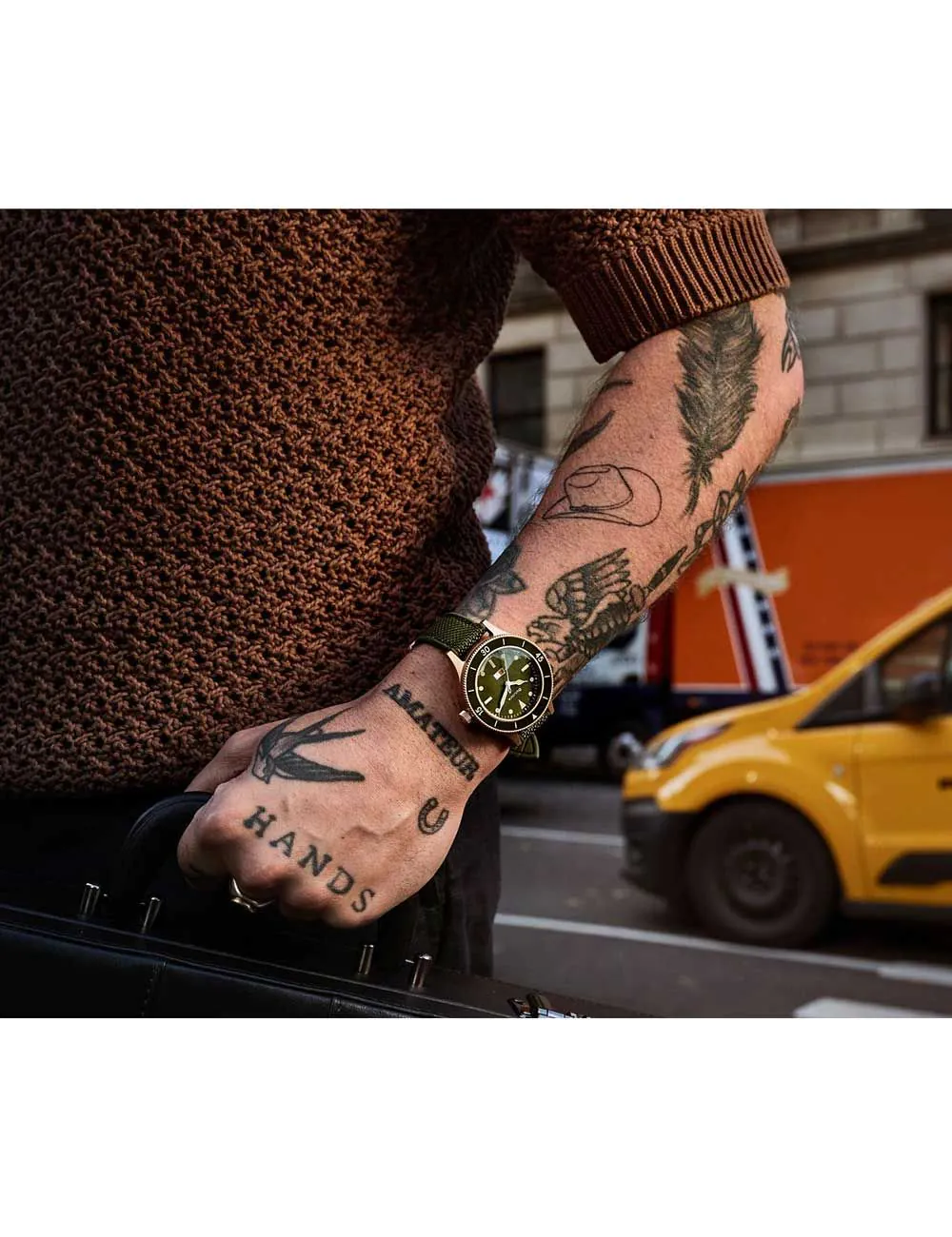 Bulova 98A324 นาฬิกาผู้ชาย Archive Series MIL-SHIPS 150th Anniversary Edition Automatic Men's Watch