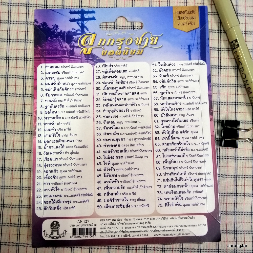 usb ลูกกรุงชาย ยอดนิยม สุเทพ วงศ์กำแหง ธานินทร์ อินทรเทพ ชรินทร์ นันทนาคร ท่าฉลอม mp3 usb แม่ไม้เพลงไทย