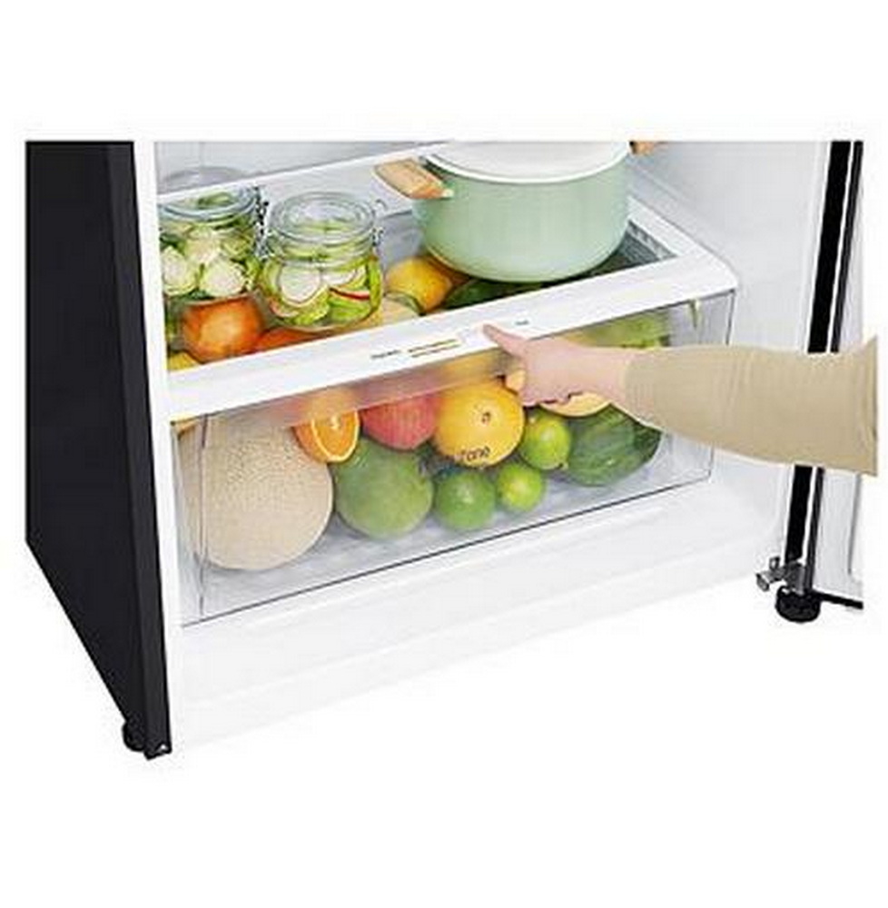 [ผ่อน0%] LG ตู้เย็น 2 ประตู (14.2 คิว,สี Black Glass) รุ่น GN-C422SGCL.ABMPLMT (ชลบุรี ส่งฟรี)