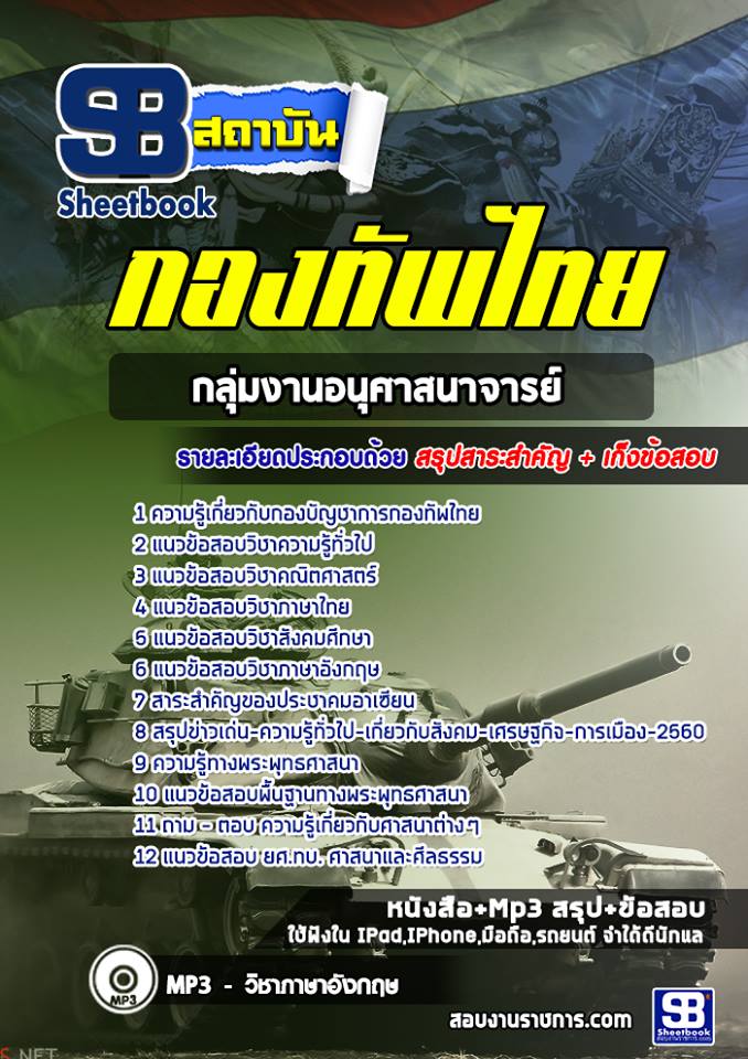 แนวข้อสอบกลุ่มงานอนุศาสนาจารย์ กองบัญชาการกองทัพไทย อัปเดตใหม่ 2568
