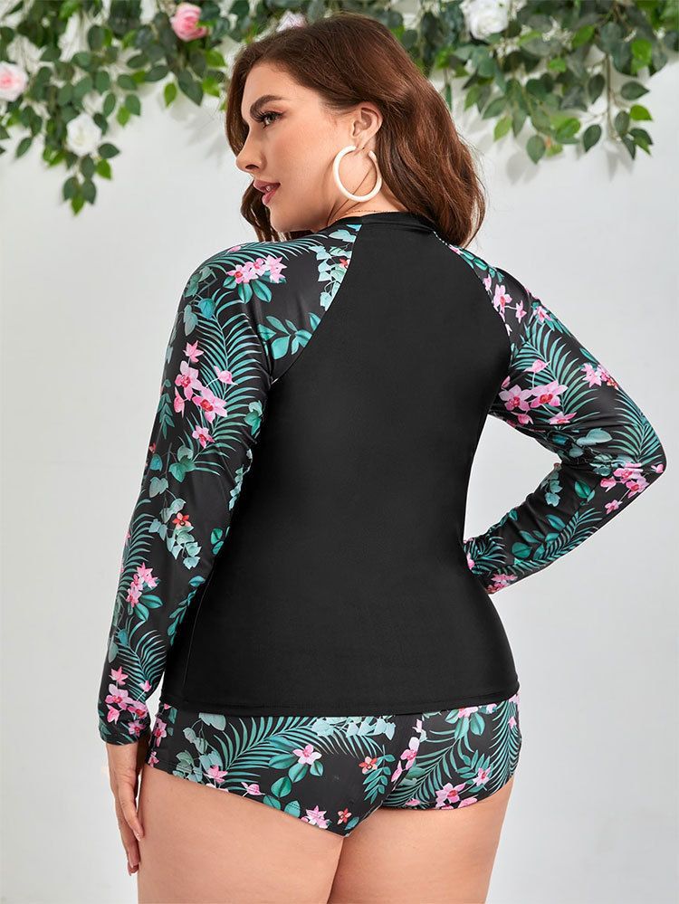 ชุดว่ายน้ำคนอ้วน 4xl พร้อมส่ง :ชุดว่ายน้ำไซส์ใหญ่สีดำแขนยาวแต่งลายดอกไม้ set 2 ชิ้น มีเสื้อแขนยาวกับกางเกงขาสั้น แบบสวยมากๆจ้า :- รอบอก 44 - 54 นิ้ว - เอว 40 - 50 นิ้ว - สะโพก 44 - 56 นิ้ว