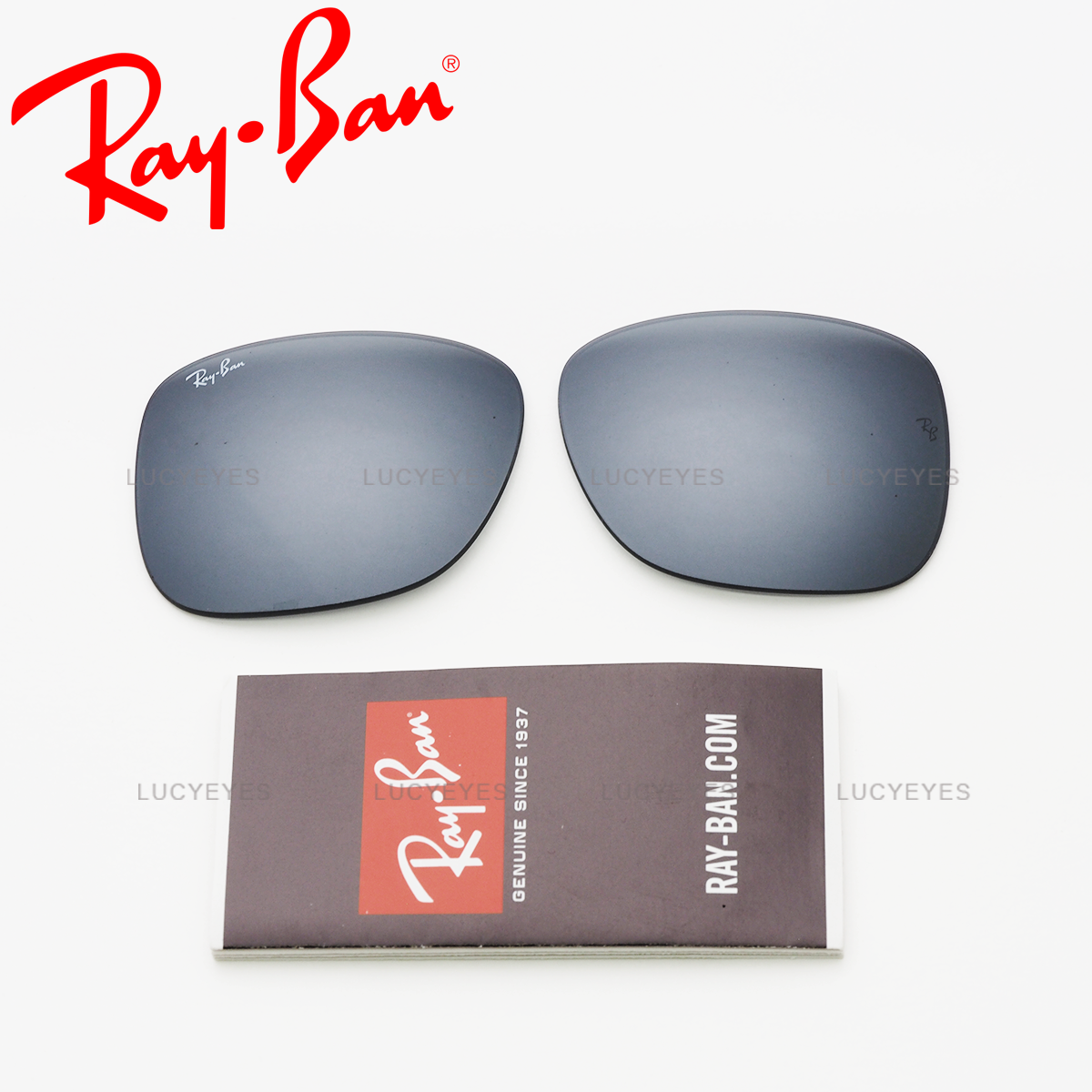 เลนส์ RAYBAN แท้ 100% RB4165F 622/6G, JUSTIN เลนส์สีปรอทเงิน