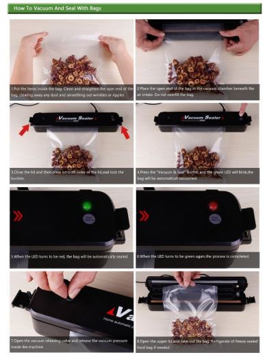 เครื่องซีลสูญญากาศ ปิดปากถุง Vacuum Sealer XINBAOLONG รุ่น LP-11 (ใช้กับถุงแวคคั่มลายนูน)