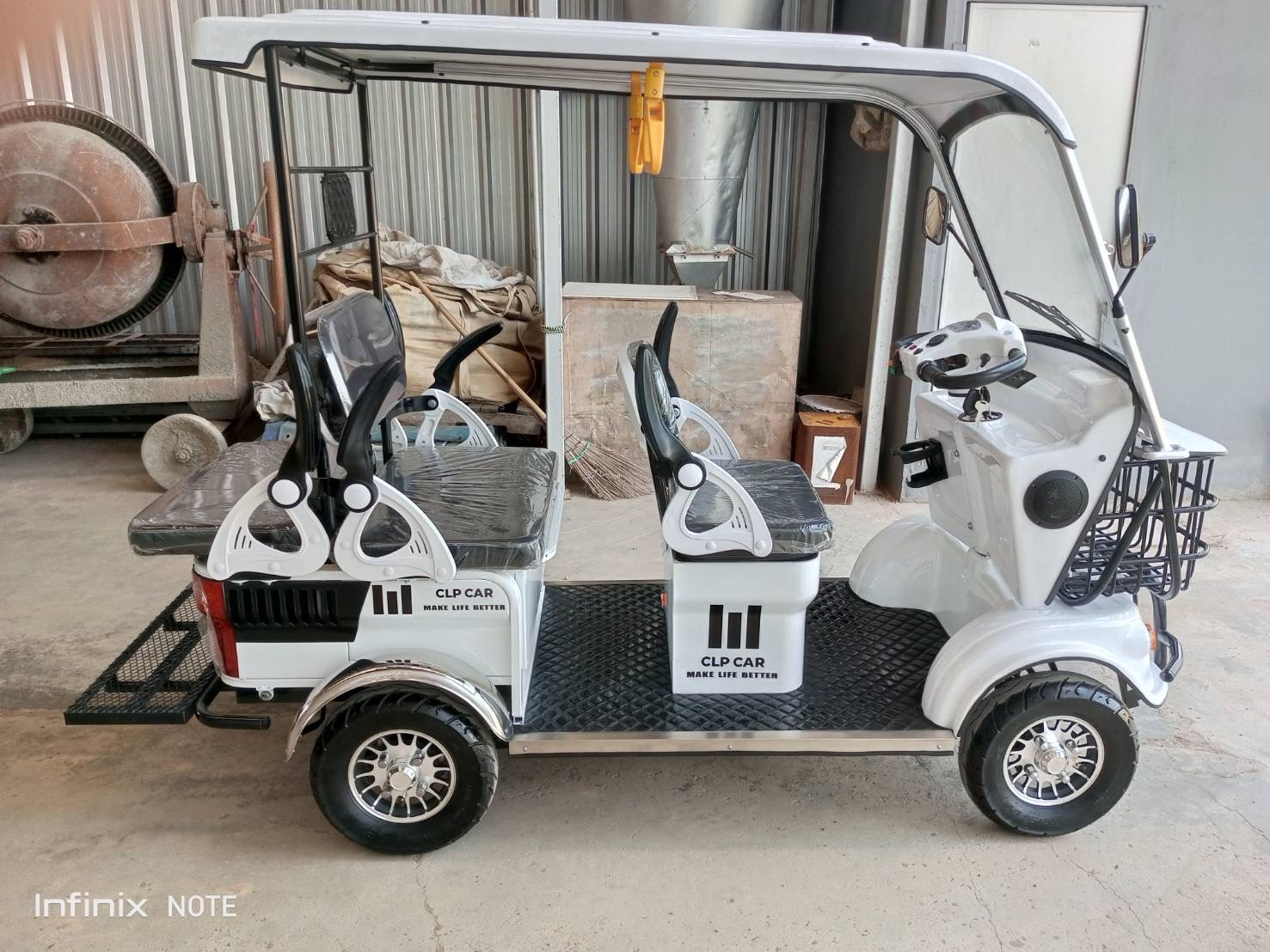 รถไฟฟ้า 4 ล้อ 4-5 ที่นั่ง รุ่น M-01T ยี่ห้อ CLP CAR ขับแฮนด์บิด