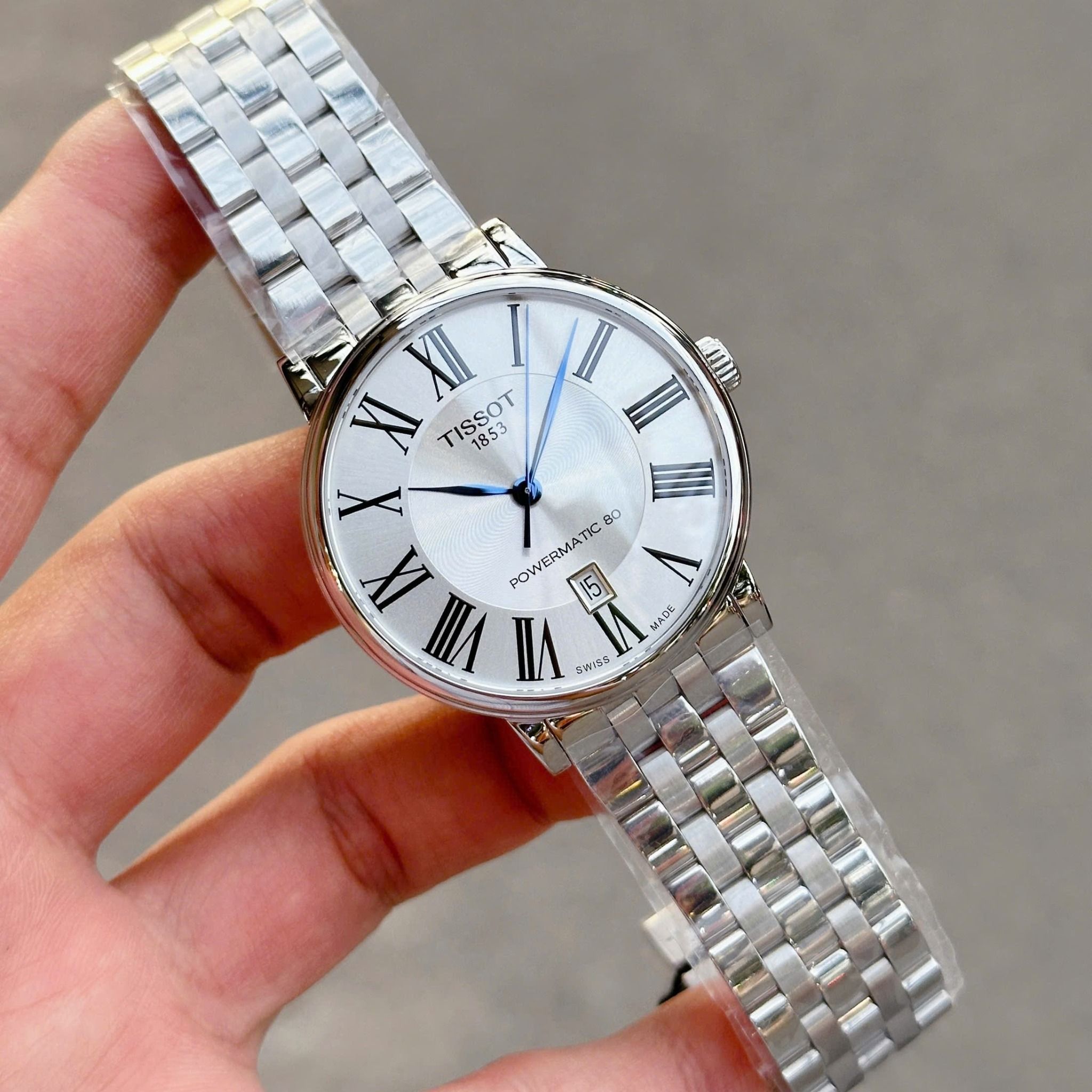 Tissot T122.407.11.033.00 นาฬิกาผู้ชาย Powermatic 80 Men's Watch