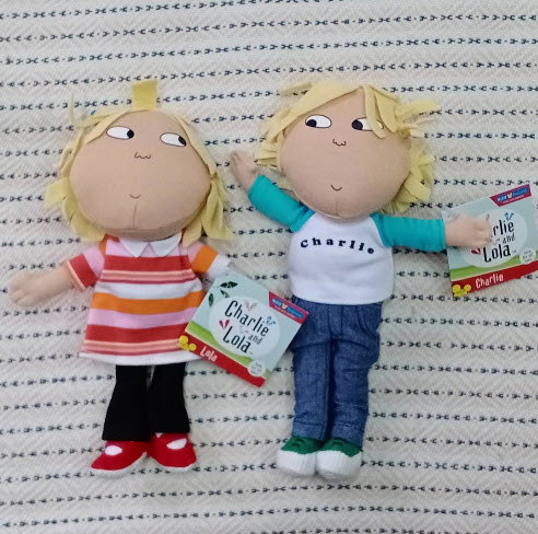 ชาร์ลี กับ ลอล่า (Charlie & Lola) แพ็คคู่ ขนาด 8-9 นิ้ว (พูดไม่ได้)
