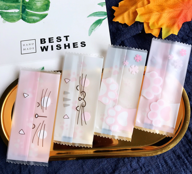 ถุงซีล ใส่ลูกอม ขนม ขนาด 4x9-9.5 ซม.จำนวน 95-100 ใบ/แพ็ค