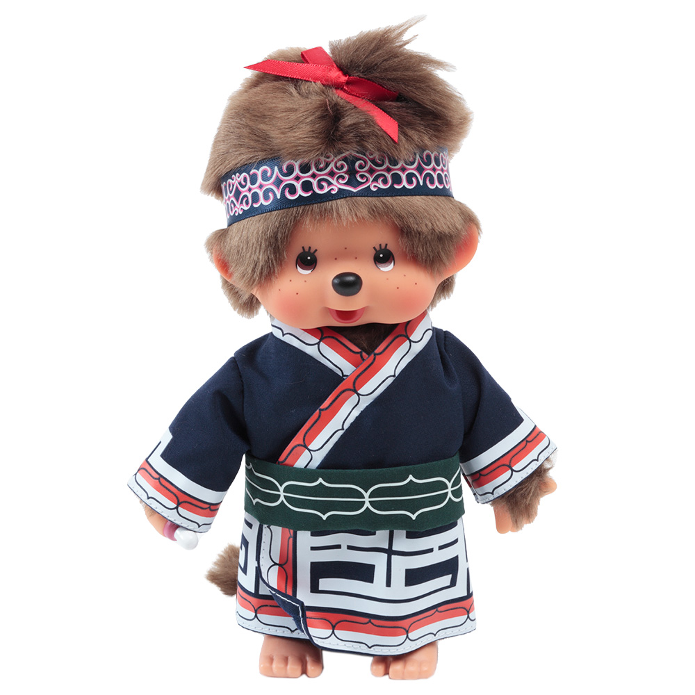 [PRE-ORDER] ตุ๊กตา ม่อนชิชิ พิริกะ Size S ม่อนชิชิจัง Monchhichi Pirika 14 x 8 x 21 cm นำเข้าจากญี่ปุ่น オリジナル お着物モンチッチ 女の子 ピリカ IPM-16-Z