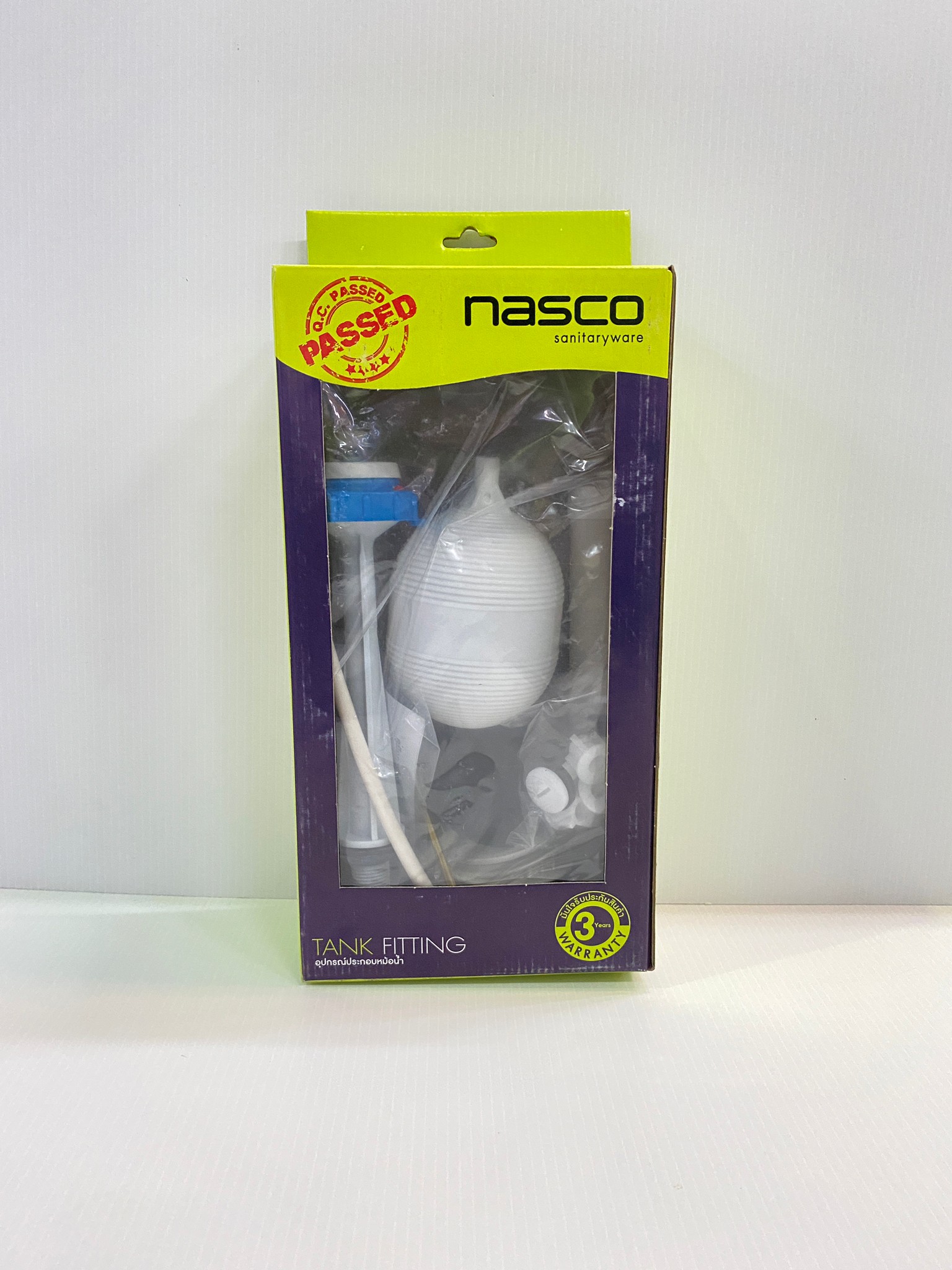 NASCO ชุดอุปกรณ์ในหม้อน้ำชักโครก NF-9401 แบบกดด้านข้าง1 ระบบ 1 ชุด มี 5 ชิ้น