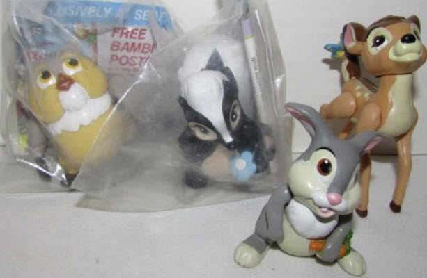 ชุดตัวการ์ตูนหลัก Bambi สูง 3-3.5 นิ้ว