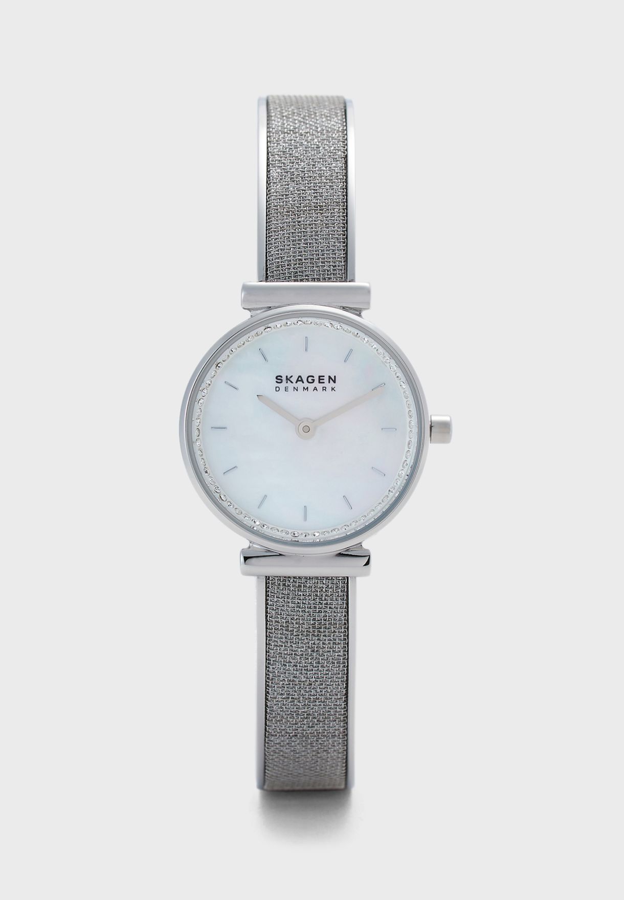 Skagen SKW2793 นาฬิกาผู้หญิง Annelie Silver-Tone Glitz Mesh Bangle Quartz Women's Watch