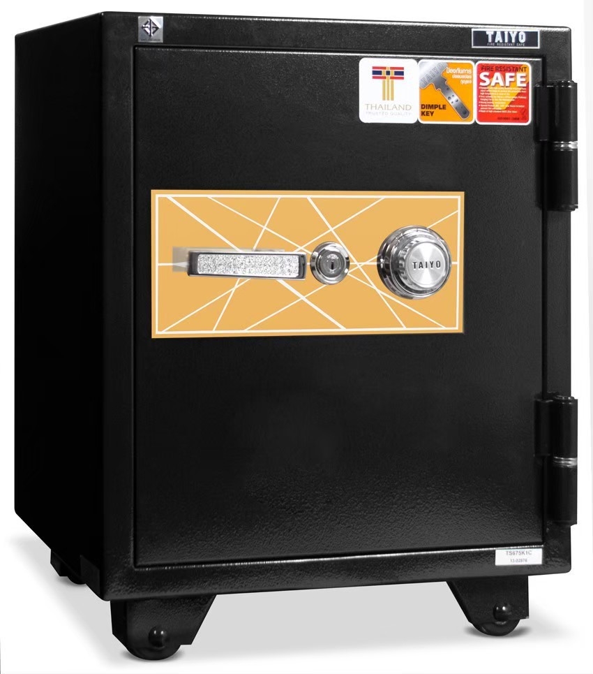 ตู้เซฟนิรภัย รุ่นพิเศษหน้ากากสี TAIYO TS-675 K1C 110Kg