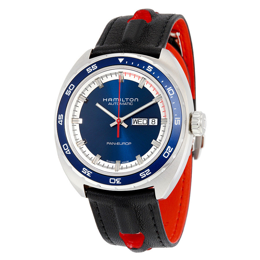 Hamilton H35405741 นาฬิกาผู้ชาย Hamilton รุ่น H35405741, American Classic Pan Europ Automatic Men's Watch