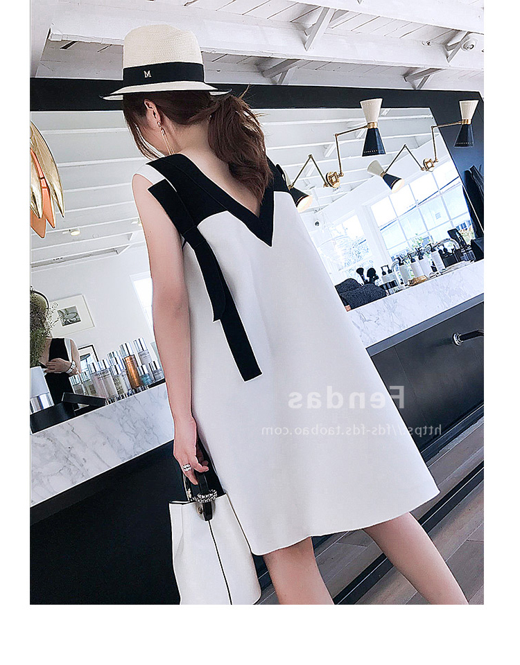 เดรสคลุมท้องแฟชั่นเกาหลี ผ้าชีฟอง คอวี พรีทสวย น่ารักมาก M L XL XXL