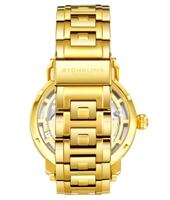 Stuhrling Original 371B.03 นาฬิกาผู้ชาย Luciano Automatic Skeleton Men's Watch