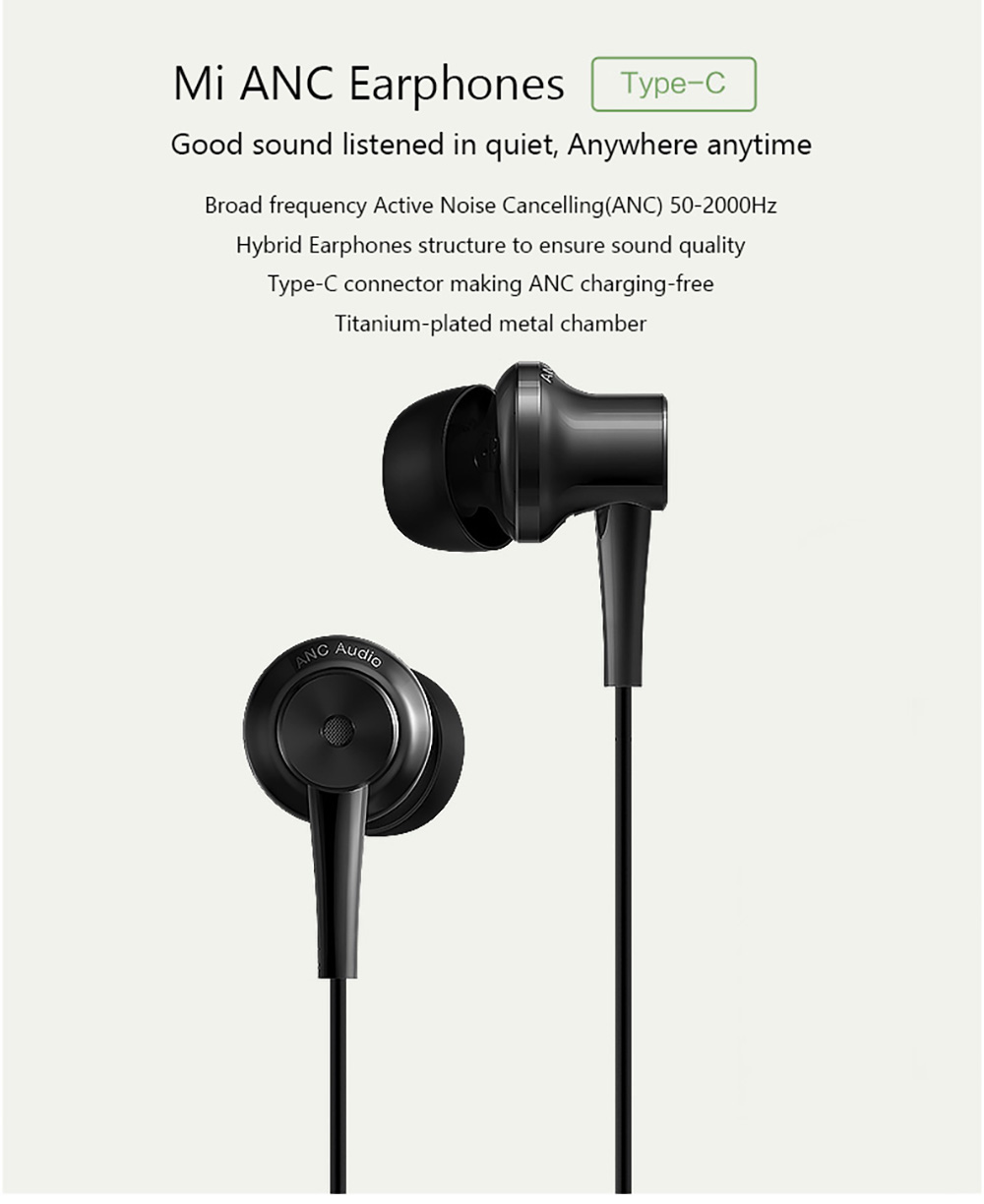 Xiaomi ANC & Type-c Earphones - หูฟัง Xiaomi ANC & Type-c