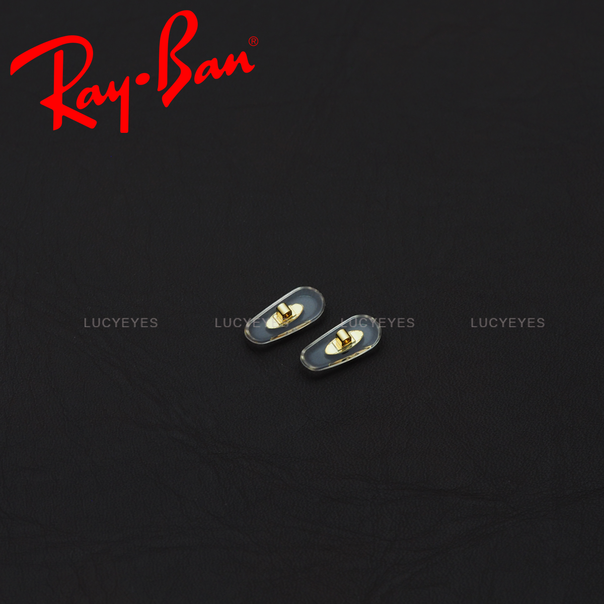 แป้นจมูก RAYBAN แท้ 100% แบบใส่น๊อต (สีใส โลหะทอง)