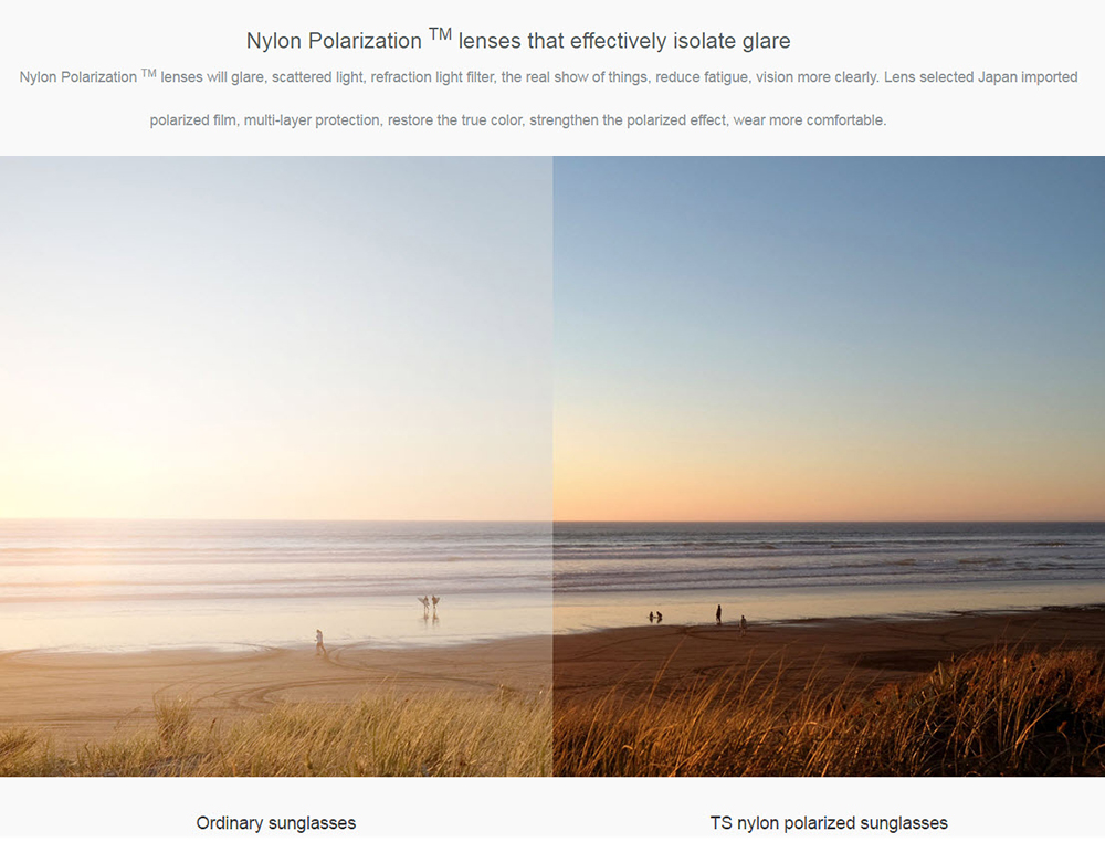 Xiaomi TS Nylon Polarized Sunglasses - แว่นกันแดดเลนส์ไนล่อนโพลาไรซ์