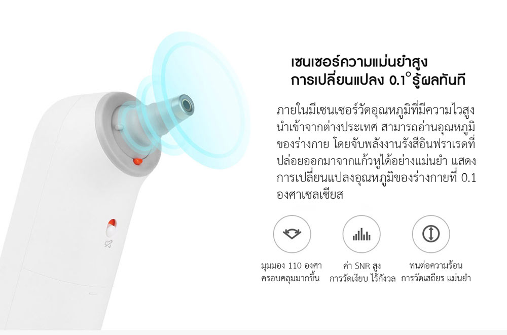 Xiaomi Ear Thermometer - เครื่องวัดอุณหภูมิเสี่ยวหมี่