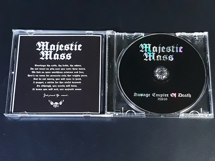 MAJESTIC MASS 'Savage Empire of Death' CD