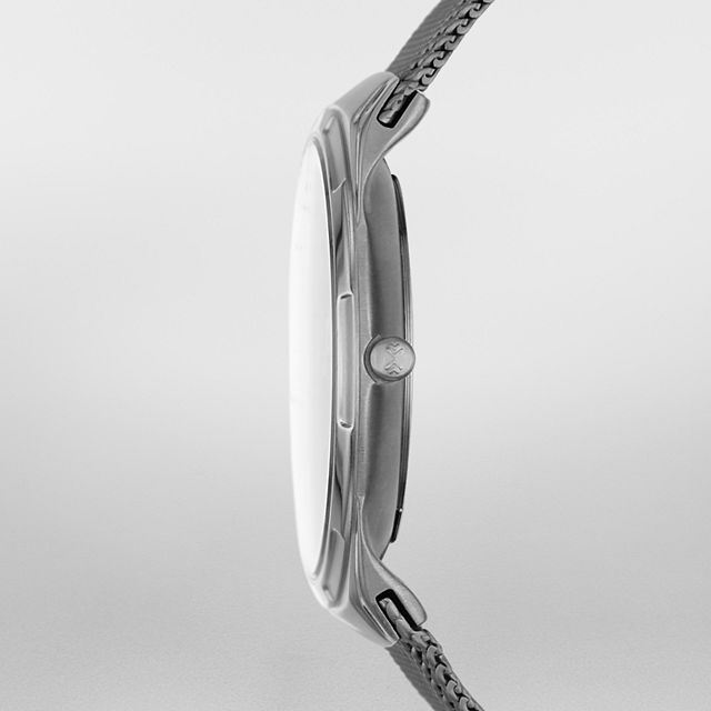 Skagen SKW6078 นาฬิกาผู้ชาย Skagen รุ่น SKW6078, Melbye Titanium and Gray Steel-Mesh Day-Date Men's Watch