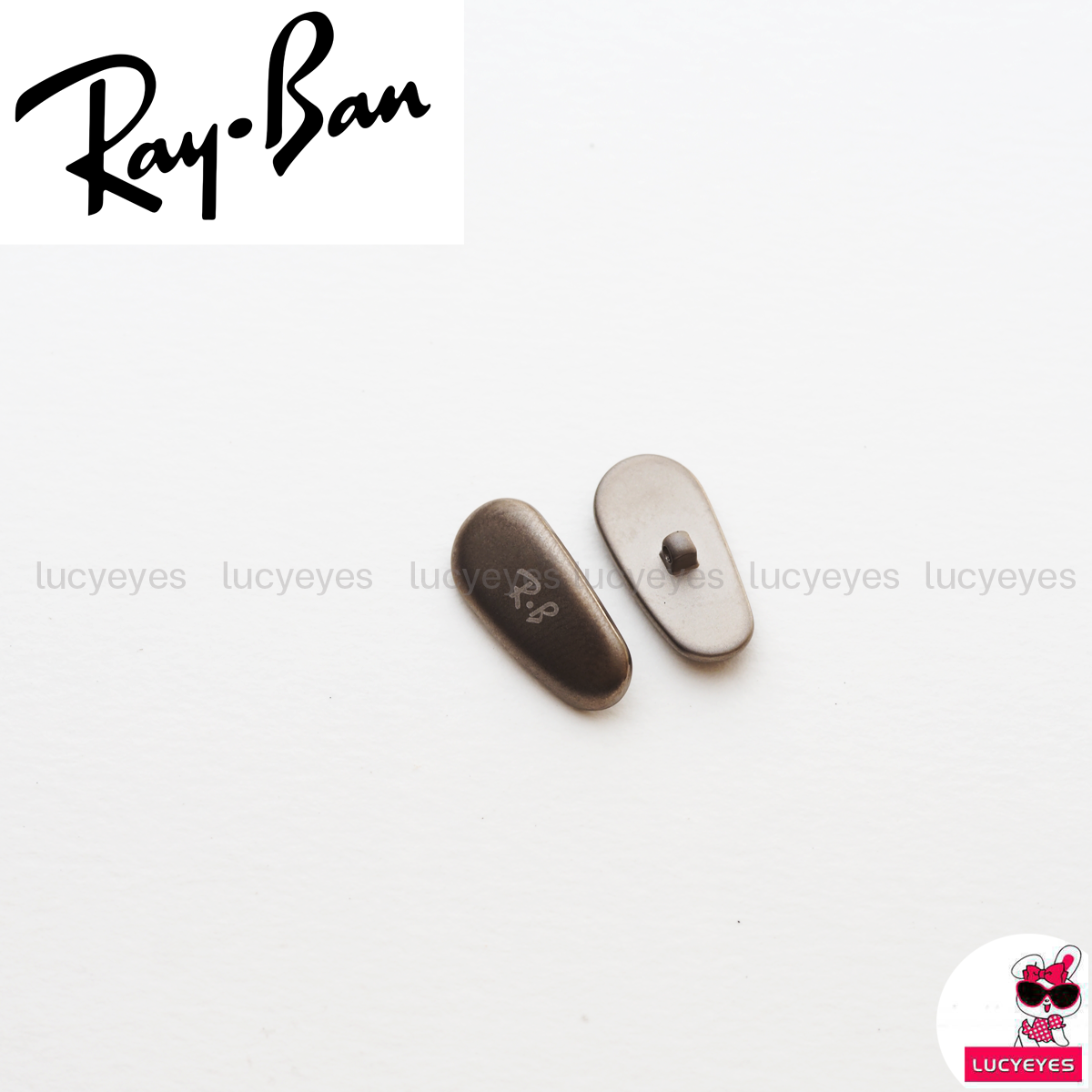 แป้นจมูก RAYBAN แท้ 100% RB8125, AVIATOR TITANIUM, RB8136, CARAVAN TITANIUM, RB8147, TITANIUM (สีเทาดำ)