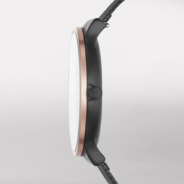 Skagen SKW6296 นาฬิกาผู้ชาย Ancher Black Steel-Mesh Men's Watch