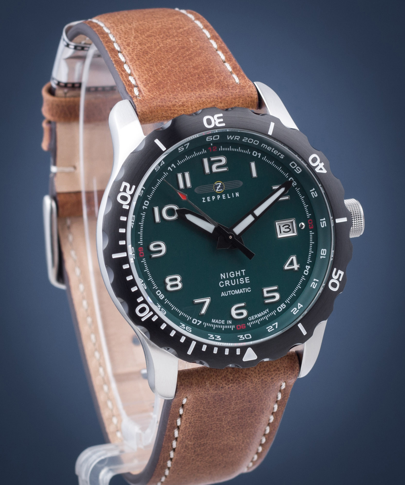 Zeppelin 7264-3 นาฬิกาผู้ชาย Night Cruise Automatic Men's Watch