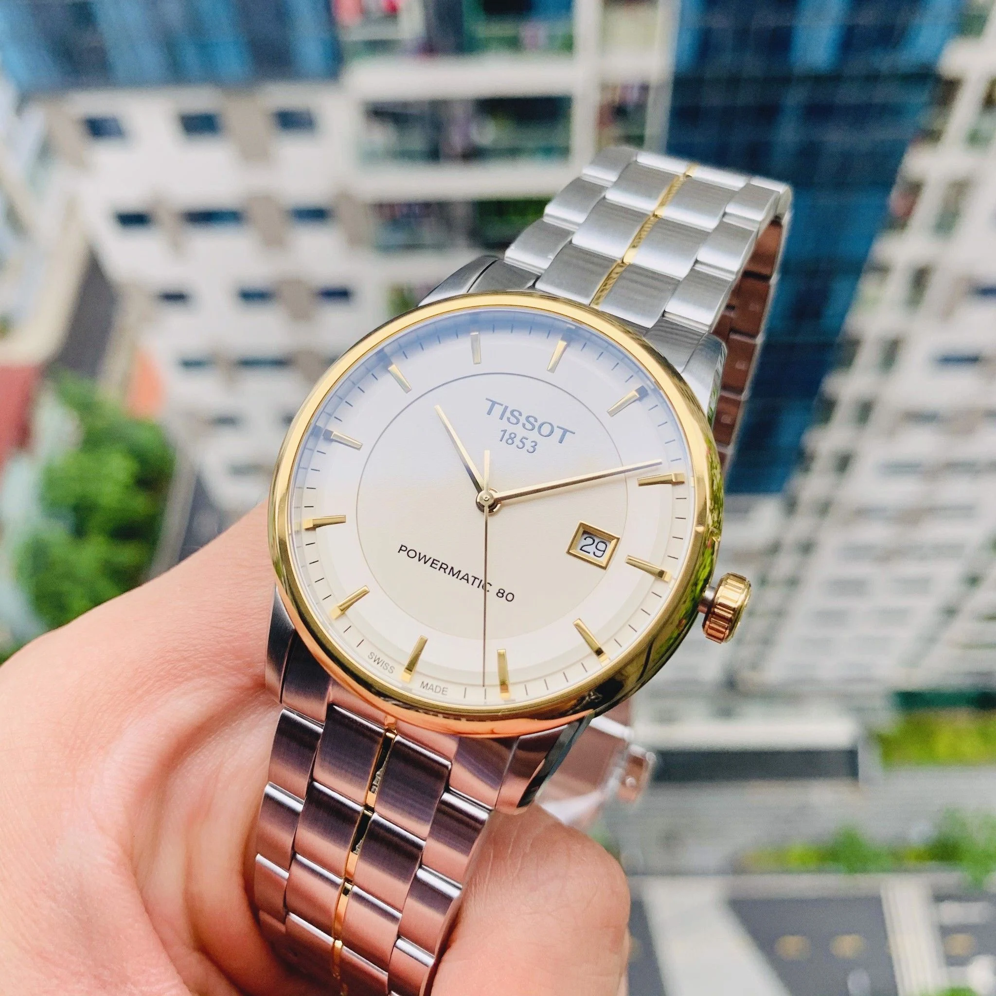 Tissot T086.407.22.261.00 นาฬิกาผู้ชาย Luxury Powermatic 80 Automatic Men's Watch