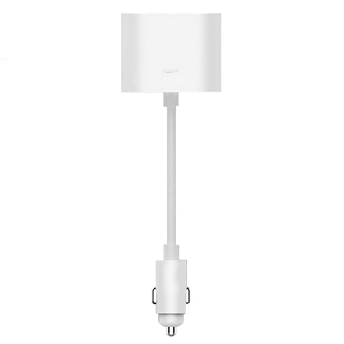 Xiaomi RoidMi Car Dual Cigarette Lighter Splitter - ตัวขยายช่องจุดบุหรี่แบบคู่(สีขาว)