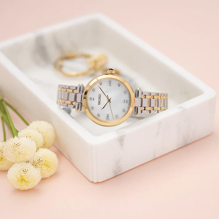 Seiko SRZ532P1 นาฬิกาผู้หญิง DIAMONDS Quartz Women's Watch