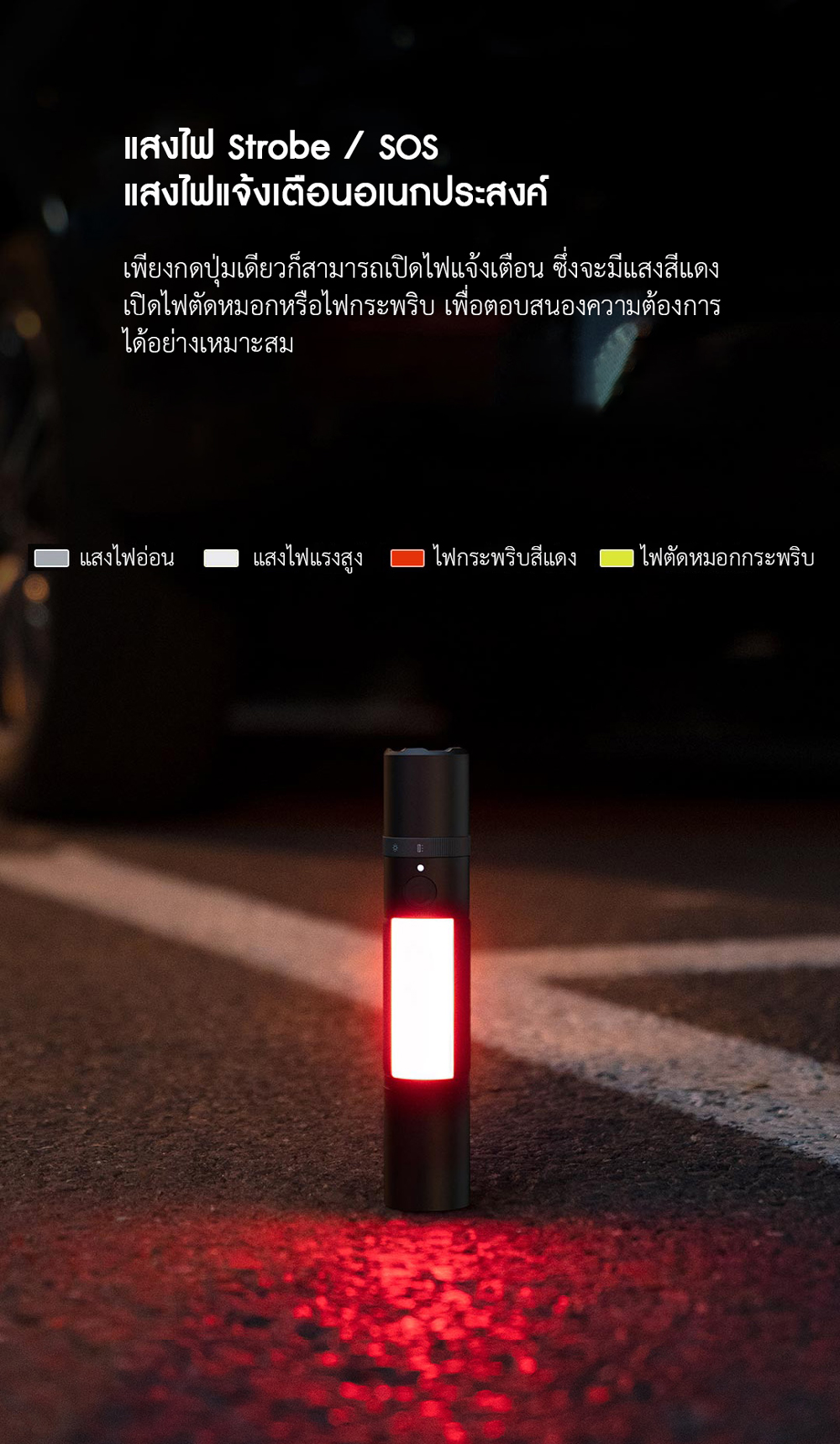 Xiaomi Multifunctional Flashlight - ไฟฉายเอนกประสงค์เสี่ยวหมี่