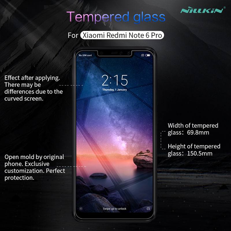 ฟิล์มกันรอยแบบด้าน Nillkin Matte สำหรับ Xiaomi Redmi Note 6 Pro
