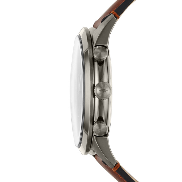 Fossil FS5522 นาฬิกาผู้ชาย Townsman Chronograph Amber Leather Quartz Men's Watch