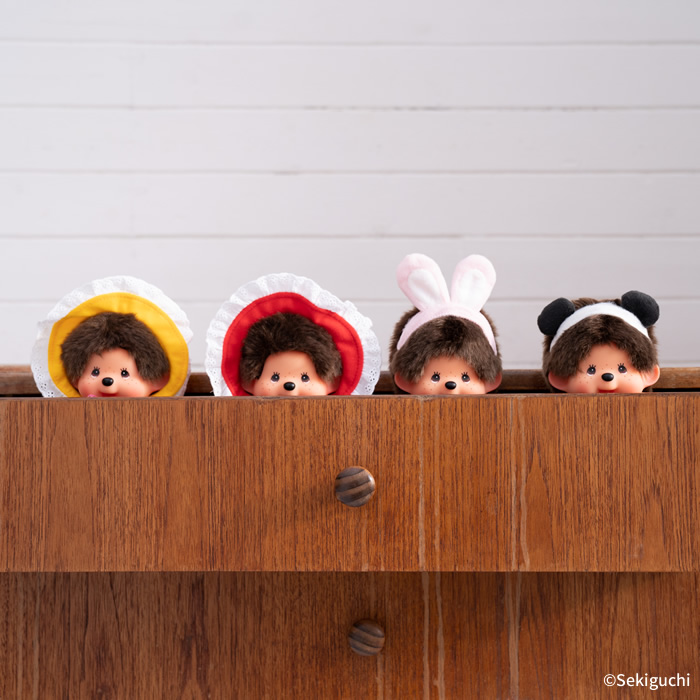 [PRE-ORDER] ตุ๊กตาม่อนชิชิ ครบเซ็ท 4 ตัว Monchhichi Retro Chic Series 4 pcs Size S นำเข้าจากญี่ปุ่น レトロチックモンチッチ Sサイズ